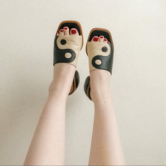 Paloma Wool Shoes - Paloma Wool Balance Yin-Yang Leather Mule - 36